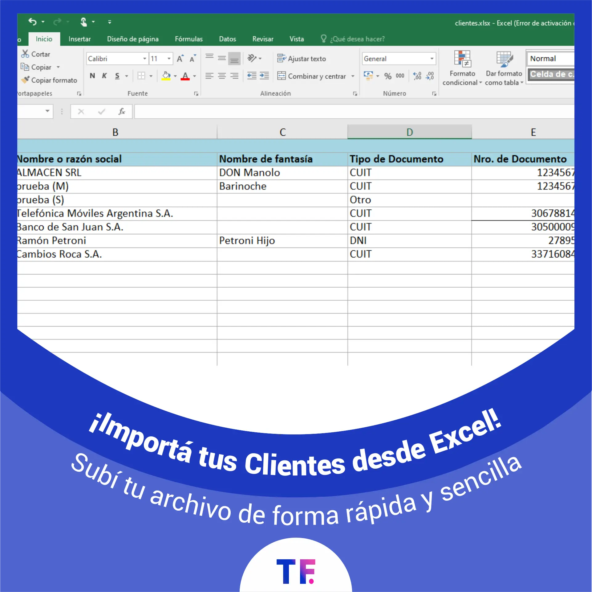 TusFacturasAPP: Software de gestion y Software de facturacion Argentina. Importá tus clientes desde excel