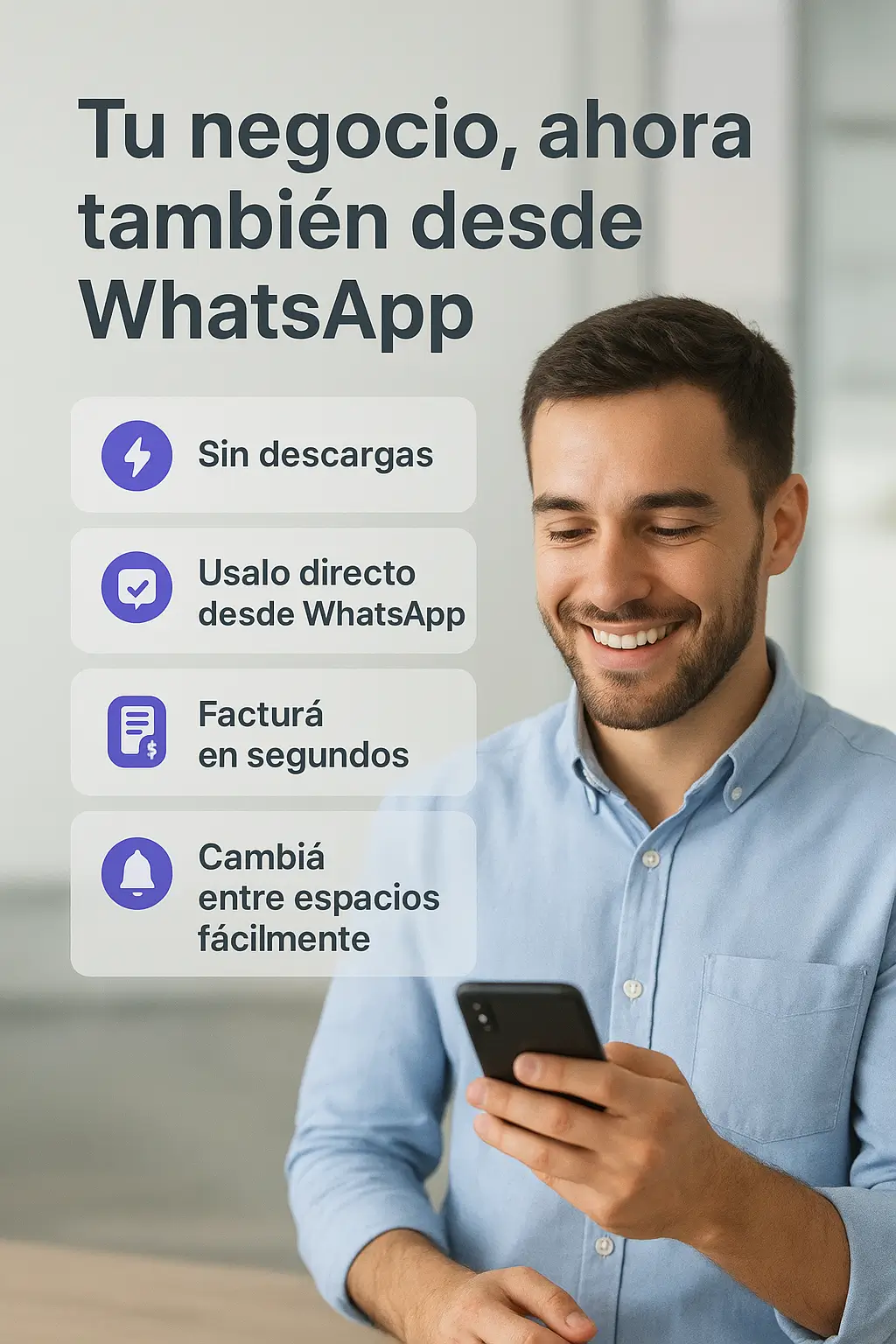 Bot para facturar desde WhatsApp de TusFacturasAPP